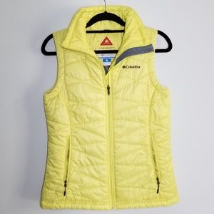 Columbia Omni Shield thermal vest yellow size S